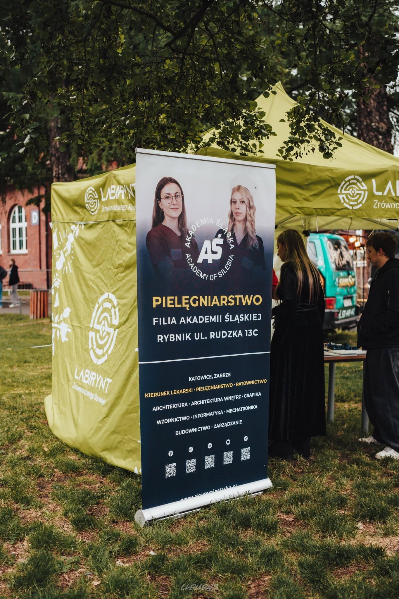 An event partner information zone at the Rybenalia grounds